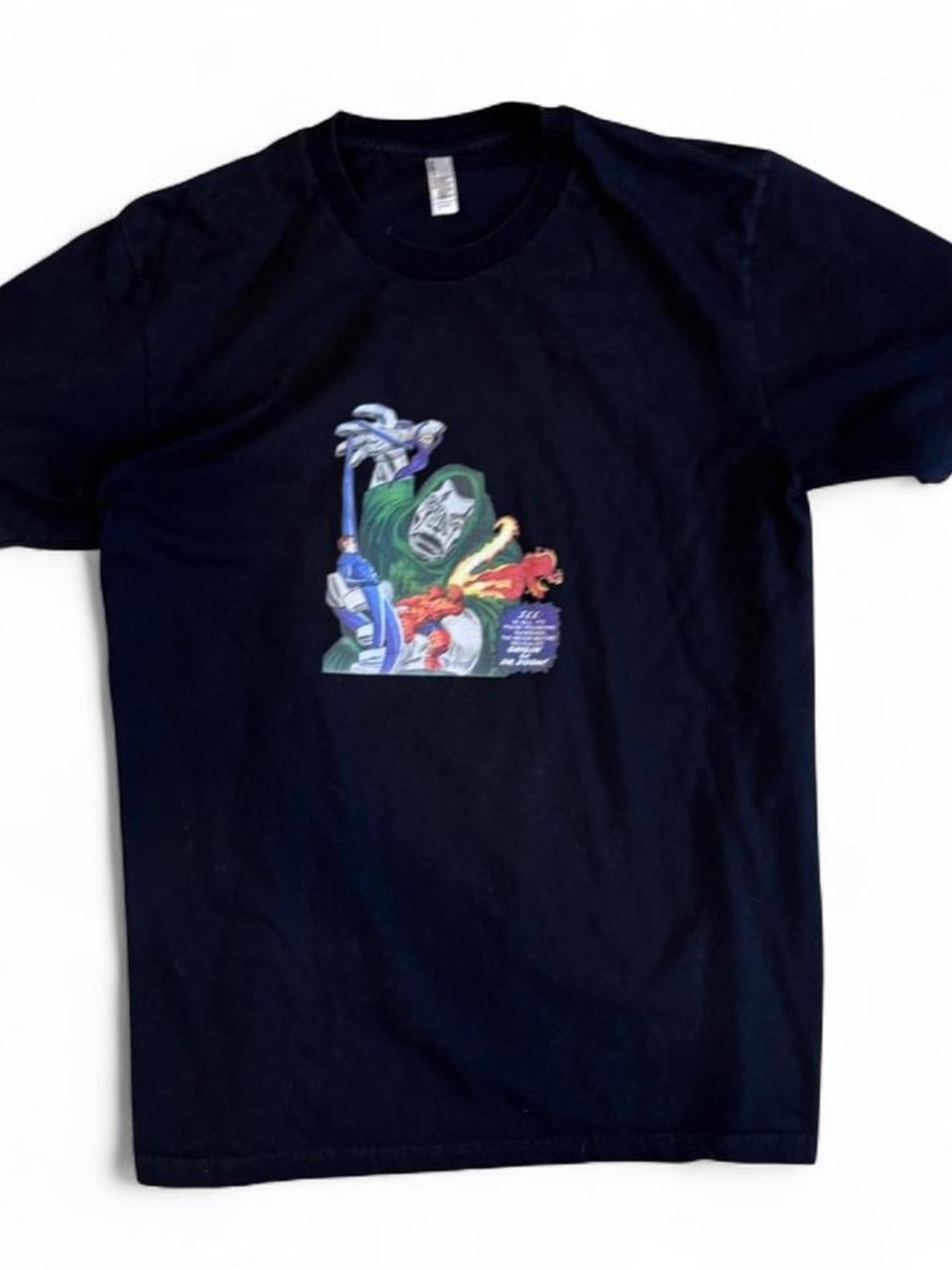 American Apparel Dr Doom Fantastic Four Graphic Tee Size L
